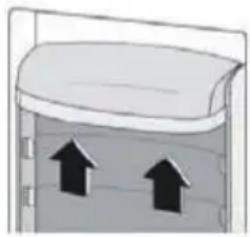 Orima ORH-249-W - Posicionamento das gavetas abertas de porta - 2