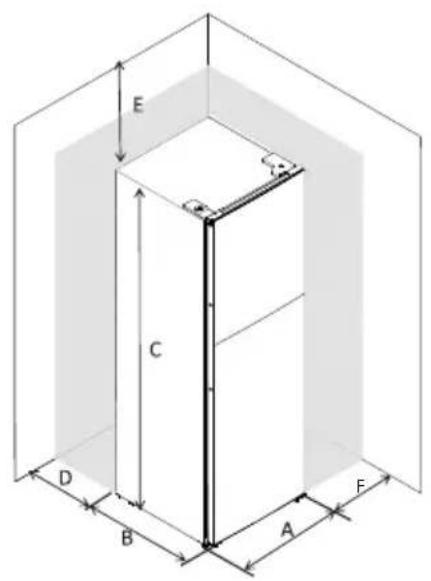 Orima ORH-249-W - Space Requirement - 1