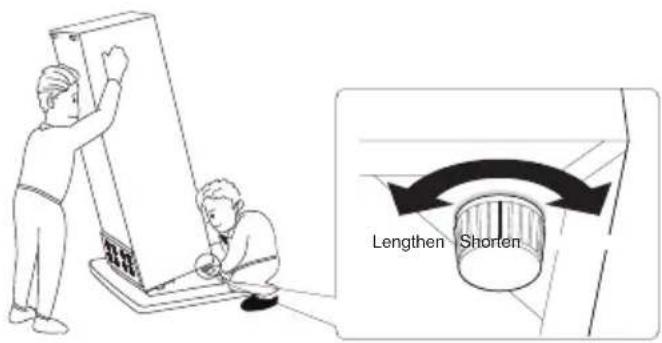 Orima ORH-305-W - Levelling the unit - 1
