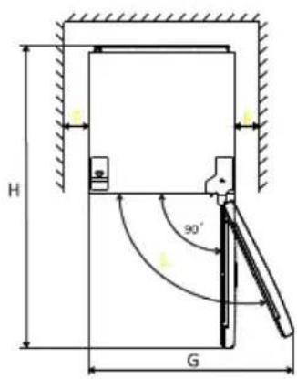 Orima ORH-305-W - Space Requirement - 2