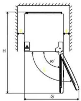 Orima ORH-305-W - Requisitos de Espaço - 2