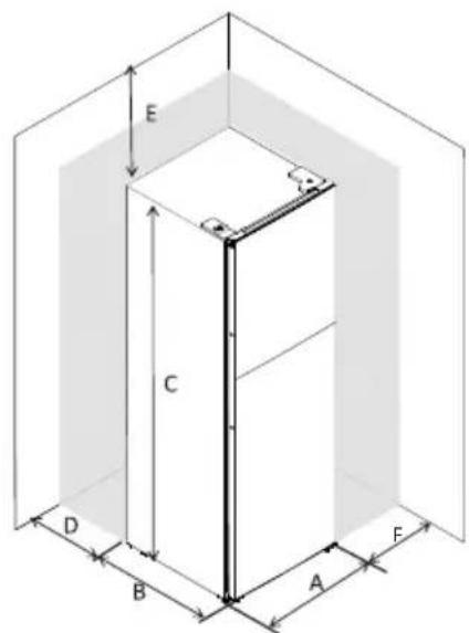Orima ORH-305-W - Requisitos de espacio - 1