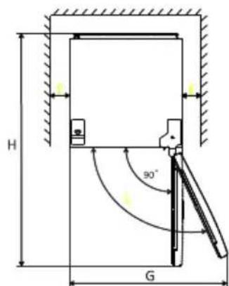 Orima ORH-305-W - Requisitos de espacio - 2
