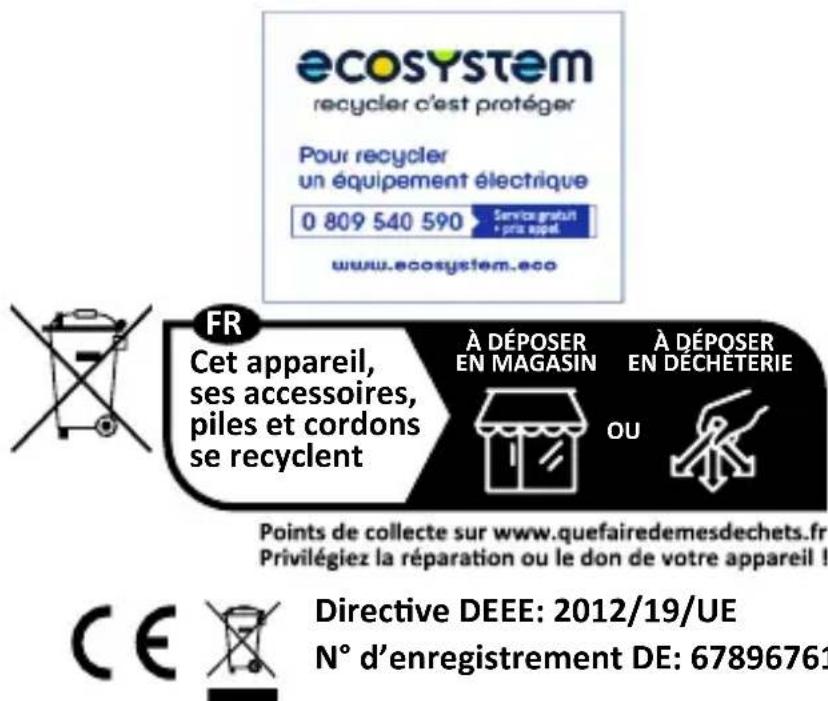 Arendo Frukost 305299 - Informations sur la mise au rebut de vos apparéils - 2