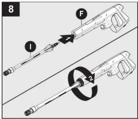 Simpson CM61351 - Gâchette de verrouillage (Avant l'installation de la lance) - 2