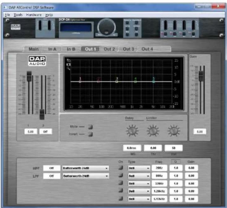 DAP-Audio DCP-24 MKII - Menu Out 1 - 1