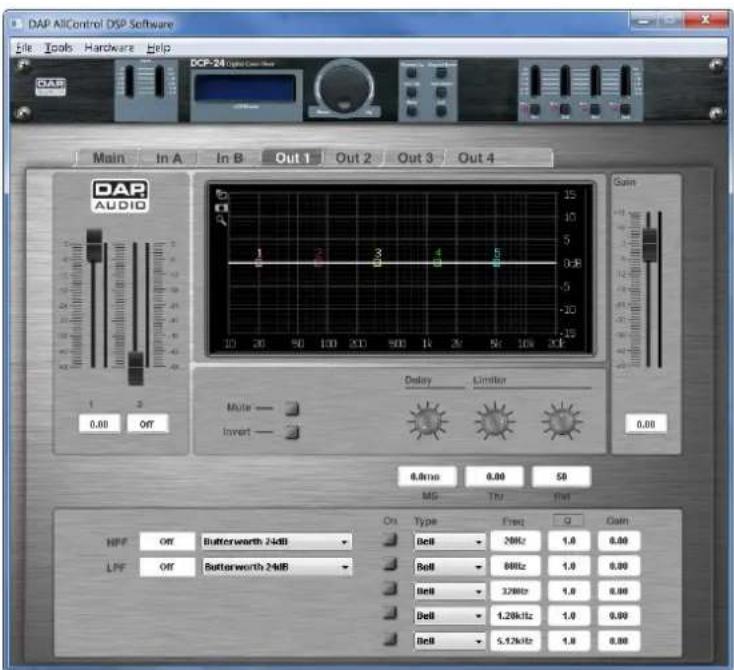 DAP-Audio DCP-26 MKII - Menu Out 1 - 1