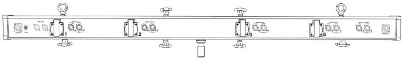Showtec DMX Booster Bar 4 - Le contenu expédié comprend : - 1