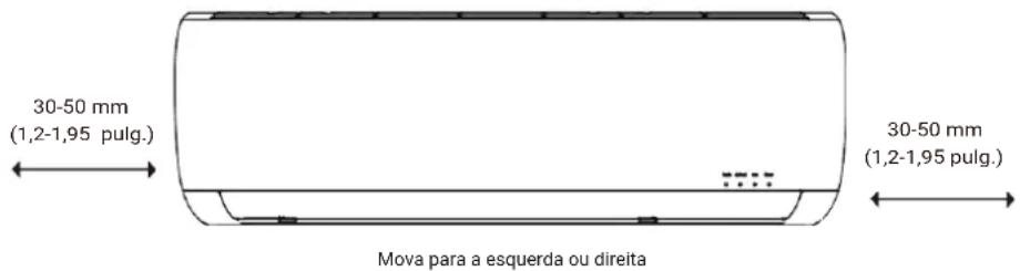 HTW IX39B5 - Se a tubagem de refrigerante já estiver embutida na parede, faça o seguinte: - 2