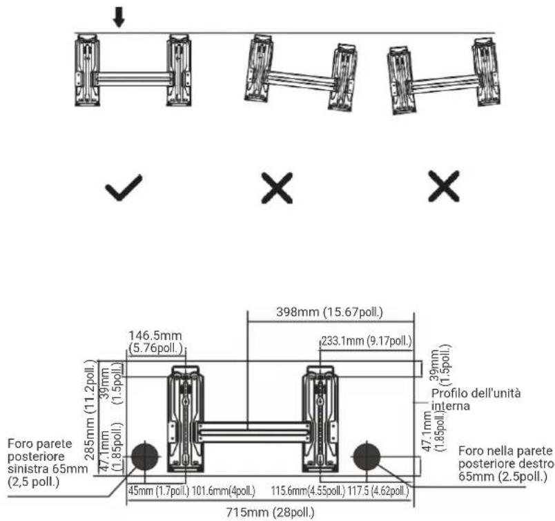 HTW IX39B5 - DIMENSIONI PISATRA DI MONTAGGIO - 1