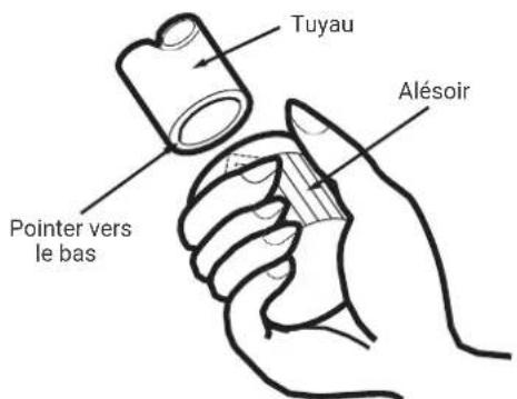 Tuyau Alésoir Pointer vers le bas