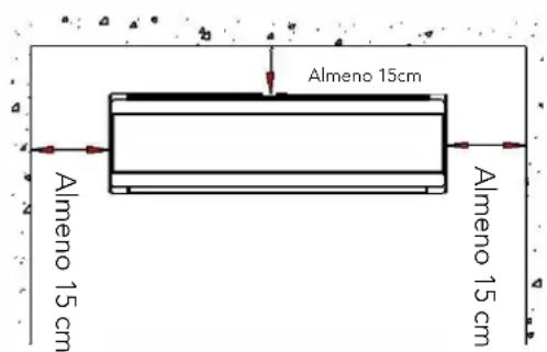 HTW IX75 - - Posizione dell'unità interna - 1