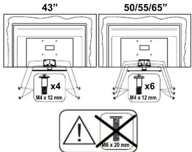 PANASONIC TX-55MXX689 - A talp összeszerelése - 3