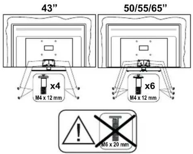 PANASONIC TX-65MX710E - Montage der Standfüße - 3