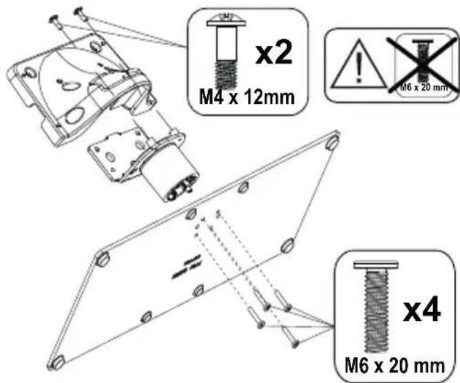 PANASONIC TX-65MX710E - Τοποθέτηση της βάσης - 1