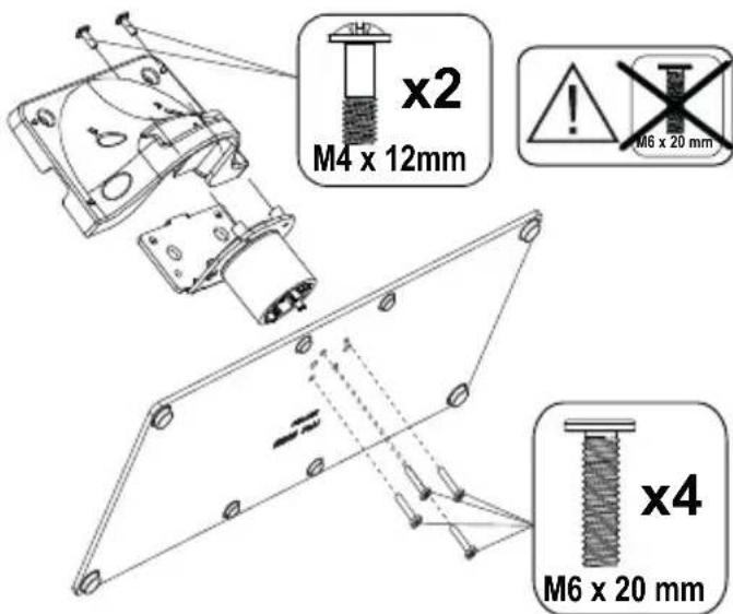 PANASONIC TX-65MX710E - Montaje del pedestal - 1