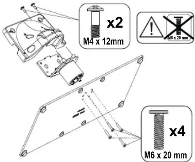PANASONIC TX-65MX710E - Het voetstuk assembleren - 1