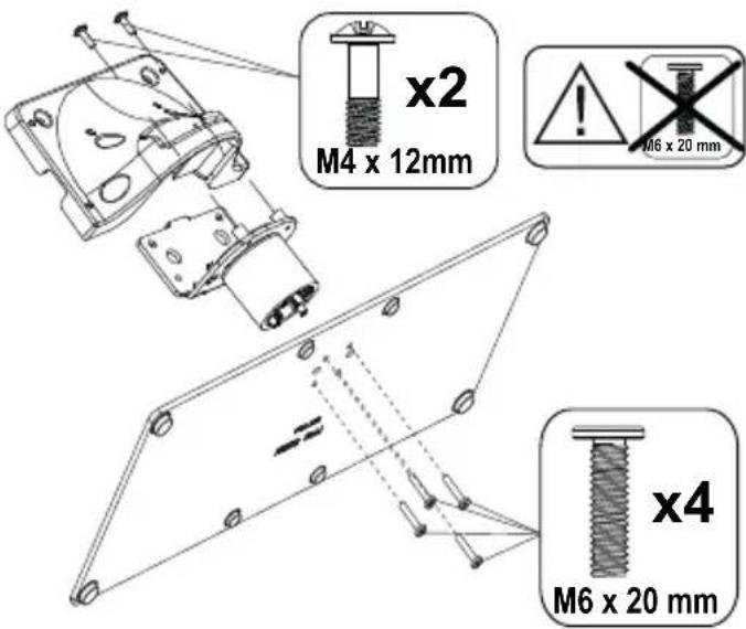PANASONIC TX-65MX710E - Assembling the pedestal - 1