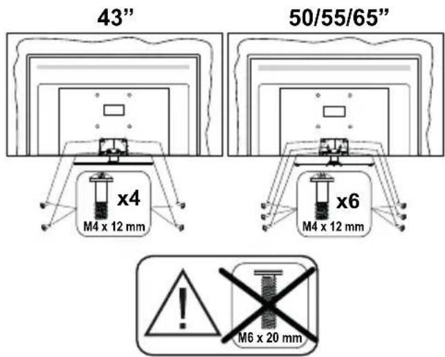PANASONIC TX-65MX710E - Samling af soklen - 2