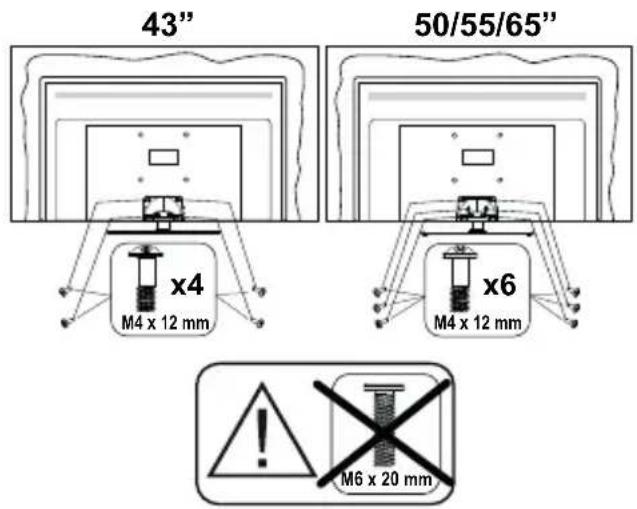PANASONIC TX-65MX710E - Jalustan asennus - 3