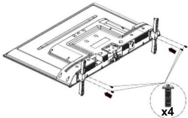 PANASONIC TX-65MX610E - Montaje del pedestal - 2