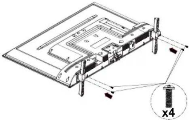 PANASONIC TX-65MX610E - Montar o pedestal - 2