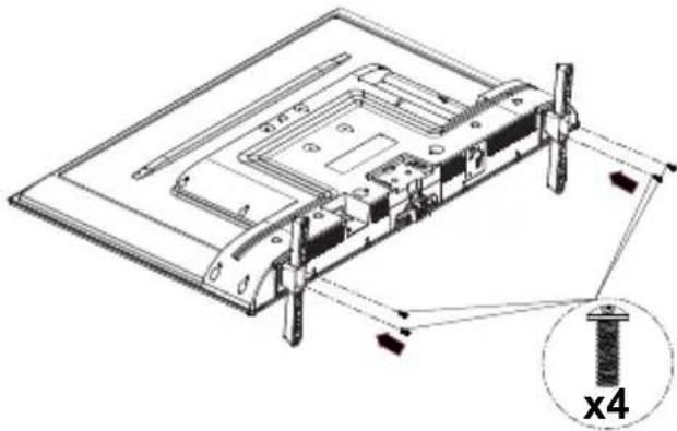 PANASONIC TX-65MX610E - Assembling the pedestal - 2