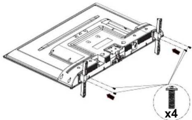 PANASONIC TX-65MX610E - Montaggio del piedistallo - 2