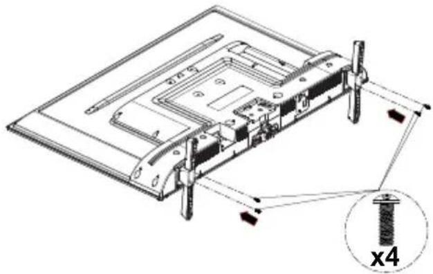 PANASONIC TX-65MX610E - Сглобяване на пиедестала - 2