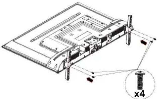 PANASONIC TX-65MX610E - Het voetstuk assembleren - 2