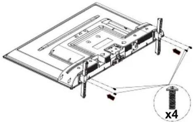PANASONIC TX-65MX610E - Montage der Standfüße - 2