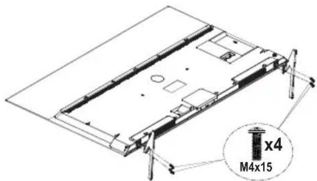 PANASONIC TX-65MZ700E - Montage du socle - 2