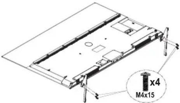 PANASONIC TX-65MZ700E - Montaje del pedestal - 2