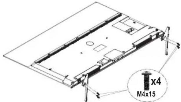 PANASONIC TX-65MZ700E - Сглобяване на пиедестала - 2