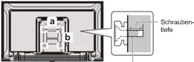 PANASONIC TX-32MSX609 - Wandmontage des Fernsehgeräts (optional) - 1