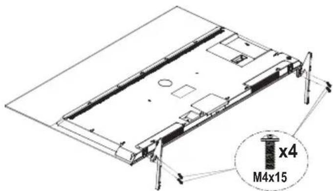 PANASONIC TX-42MZ700E - Сглобяване на пиедестала - 2