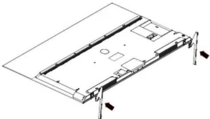 PANASONIC TX-42MZ700E - Τοποθέτηση της βάσης - 1