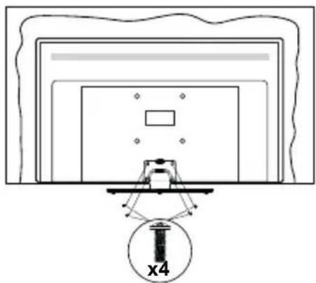 PANASONIC TX-40MS360E - Τοποθέτηση της βάσης - 3