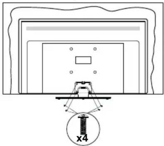 PANASONIC TX-40MS360E - Montaje del pedestal - 3