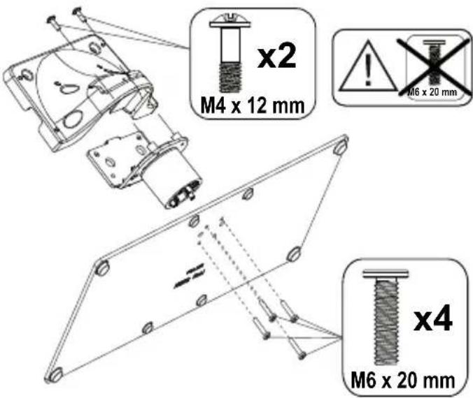 PANASONIC TN-50W70AEZ - Assembling the pedestal - 1