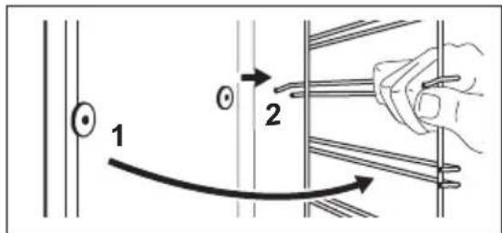 ZANUSSI ZOHIQ3K2 - How to remove: Shelf supports - 2