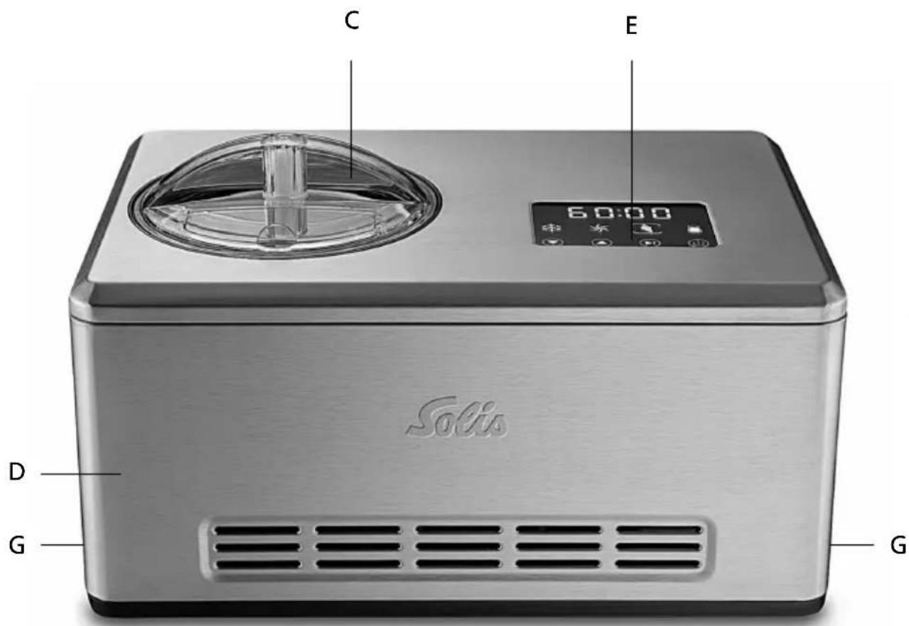 Solis Gelatissima 8503 - ▲ APPLIANCE DESCRIPTION - 4