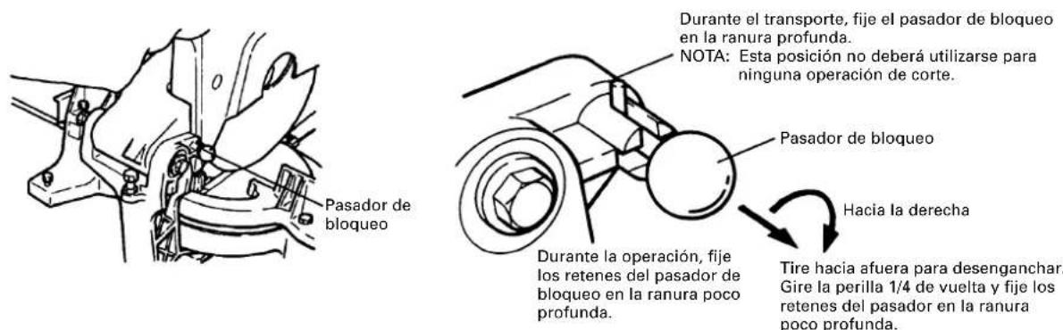 HITACHI C 15FB - Liberación del pasador de bloqueo - 1