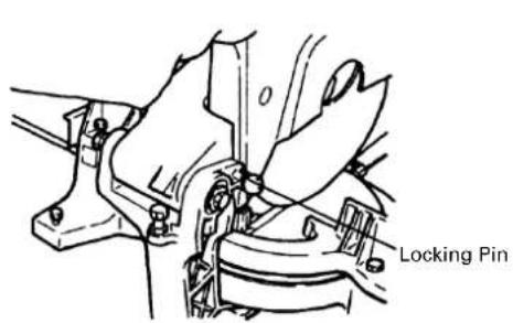 HITACHI C 15FB - Releasing the locking pin - 1