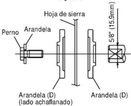 HITACHI C 10FCE2 - MONTAJE Y DESMONTAJE DE LA HOJA DE SIERRA - 4