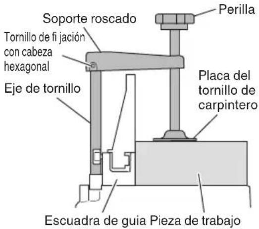 HITACHI C 12RSH2 - Utilización del conjunto de tornillo de corpintero (Accesorio estándar) - 1
