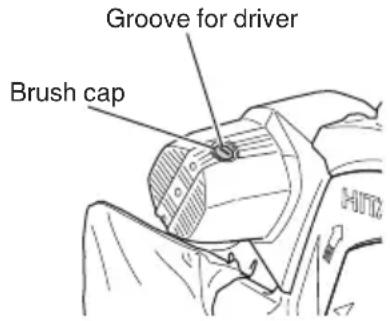 HITACHI C 12RSH2 - Inspecting the carbon brushes (Fig. 51 and Fig. 52) - 2