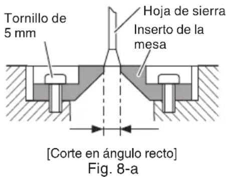HITACHI C 12RSH2 - Ubicación del inserto de la mesa - 1
