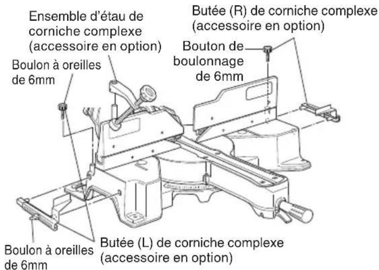 HITACHI C 12RSH2 - Méthode de coupe des moulures de corniche sans inclinaison de la lame de scie - 1