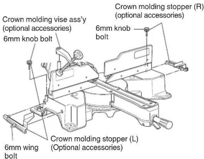 HITACHI C 12RSH2 - Cutting method of crown molding without tilting the saw blade - 1